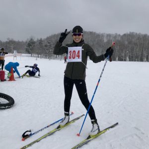 スノーデュアスロンBコース女子の部優勝