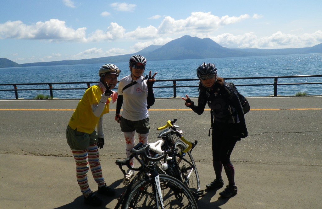 北海道サイクリングコース-支笏湖