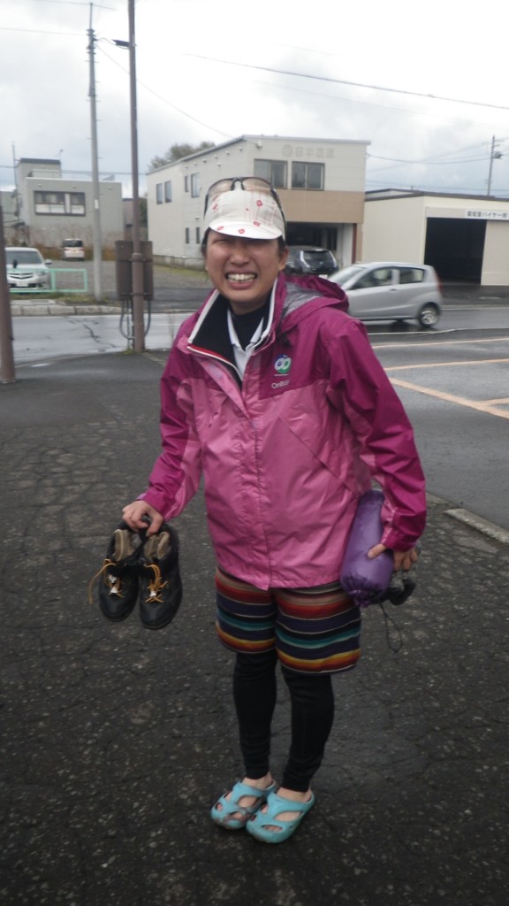 サイクリング雨