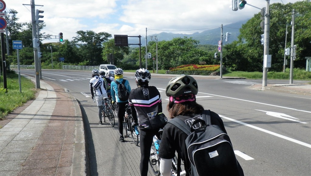 自転車の止まり方