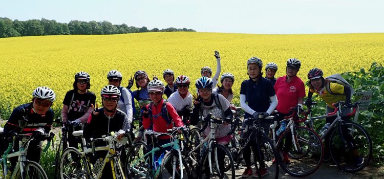 菜の花畑を楽しむならサイクリングがおすすめ！ロードバイクで巡る北海道ツアー　ガールズライドin滝川・江部乙2019【開催レポ】