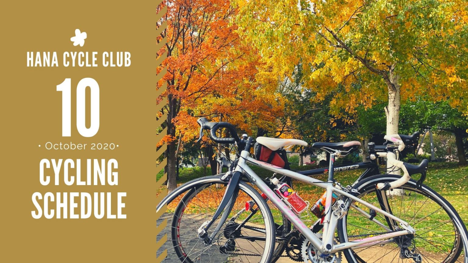 2020年10月のロードバイク初心者教室＆1DAYサイクリング開催スケジュール 花サイクルクラブ